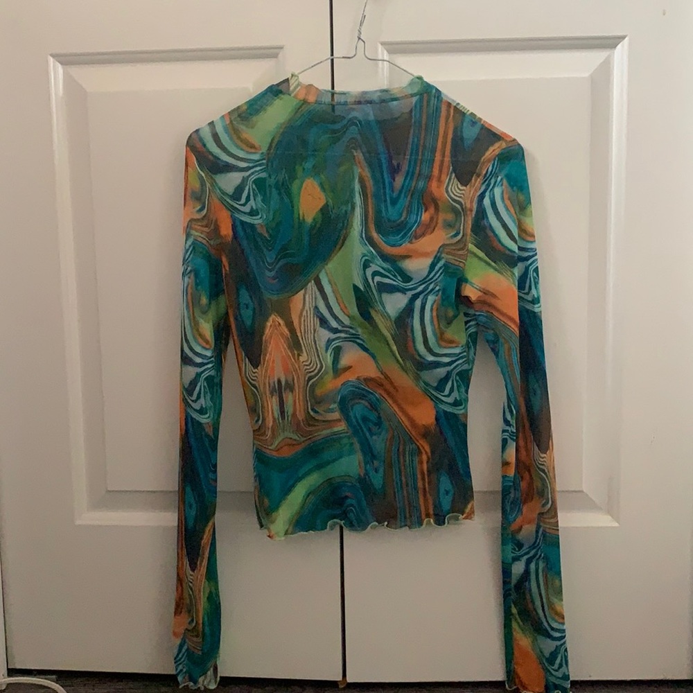 Marble mesh shirt
